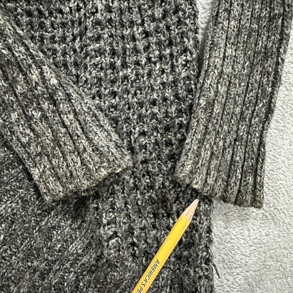 Abercrombie & Fitch Duster Cardigan Women's One Size Open Front Knit Gray - Picture 4 of 8